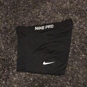 Black Nike spandex.